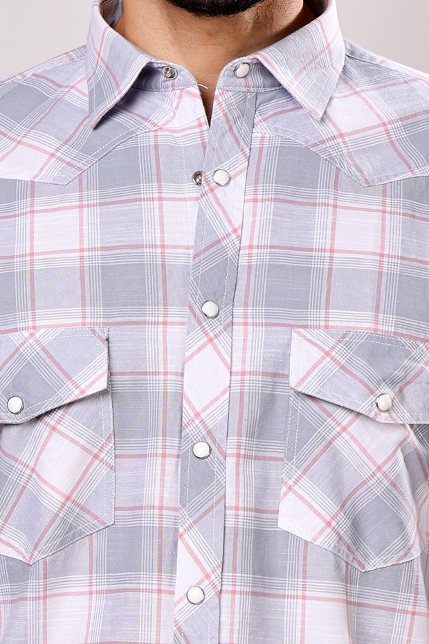Stylox Men's Full Sleeve Casual Check Shirt