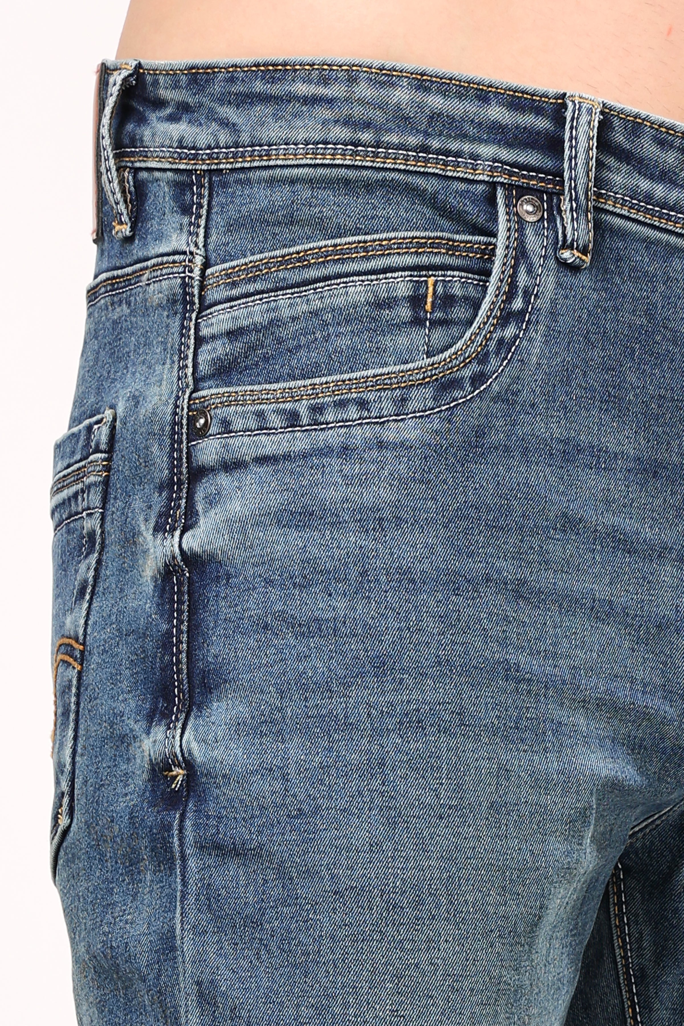 Stylox Bootcut Fit Men's Casual Denim Jeans -Dark Blue, Light Blue, Greenish Blue | - Stylox