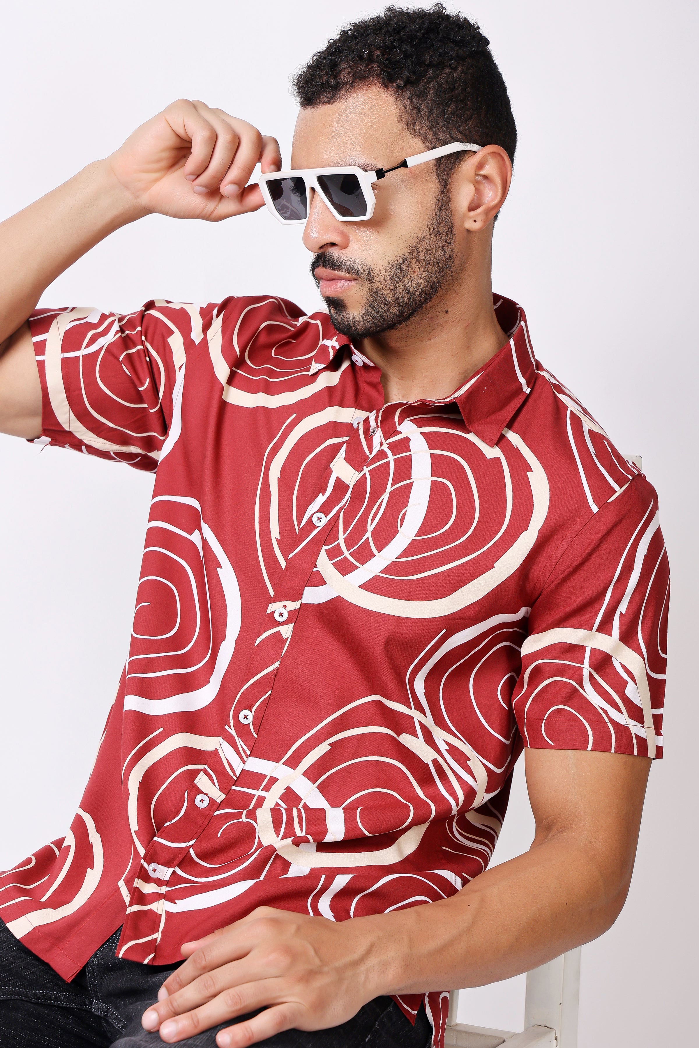 Stylox Half Sleeve Printed Casual Shirt - Stylox