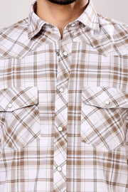 Stylox Men's Full Sleeve Casual Check Shirt
