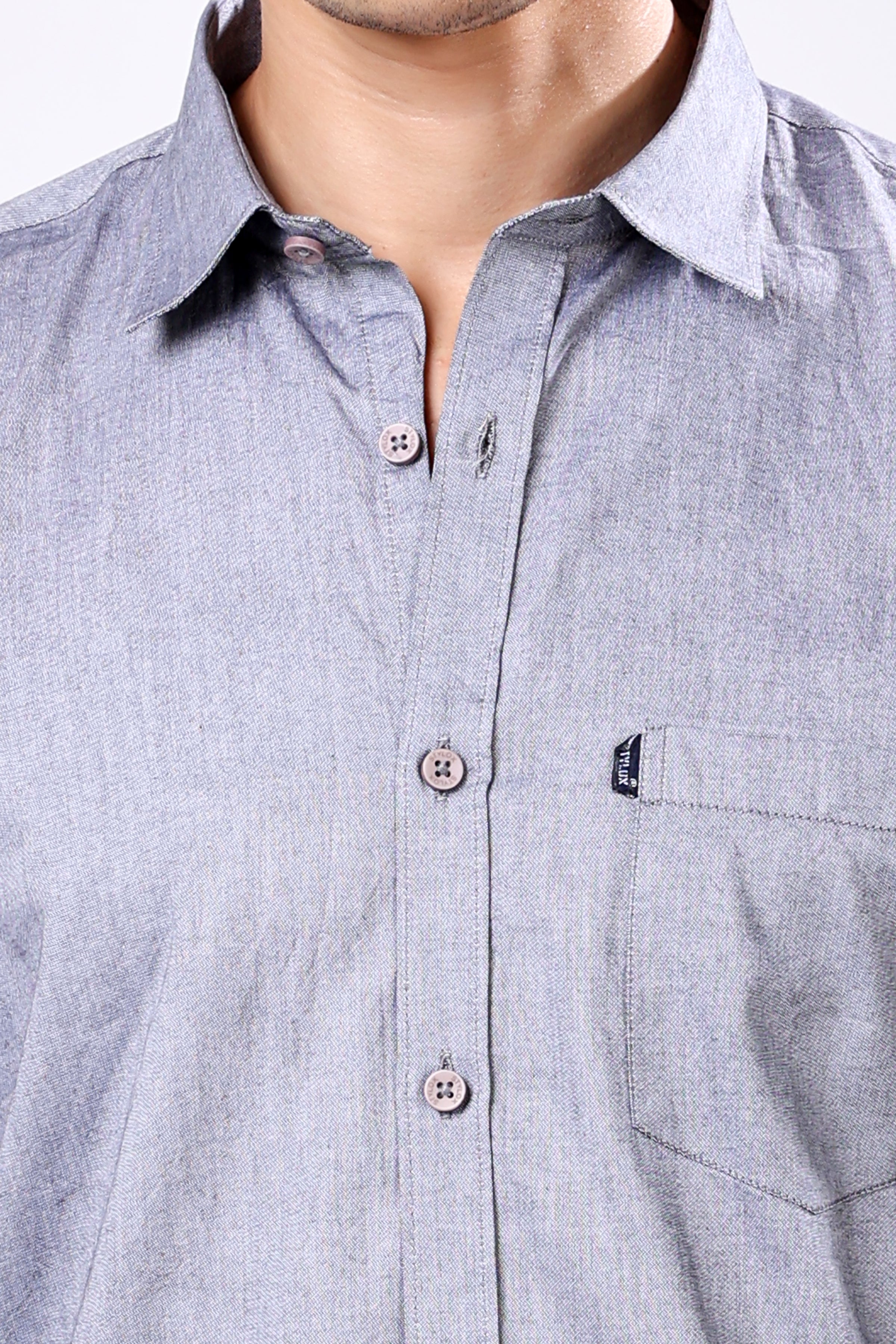 STYLOX FULL SLEEVE SOLID SHIRT FOR MEN - Stylox