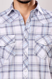 Stylox Men's Full Sleeve Casual Check Shirt