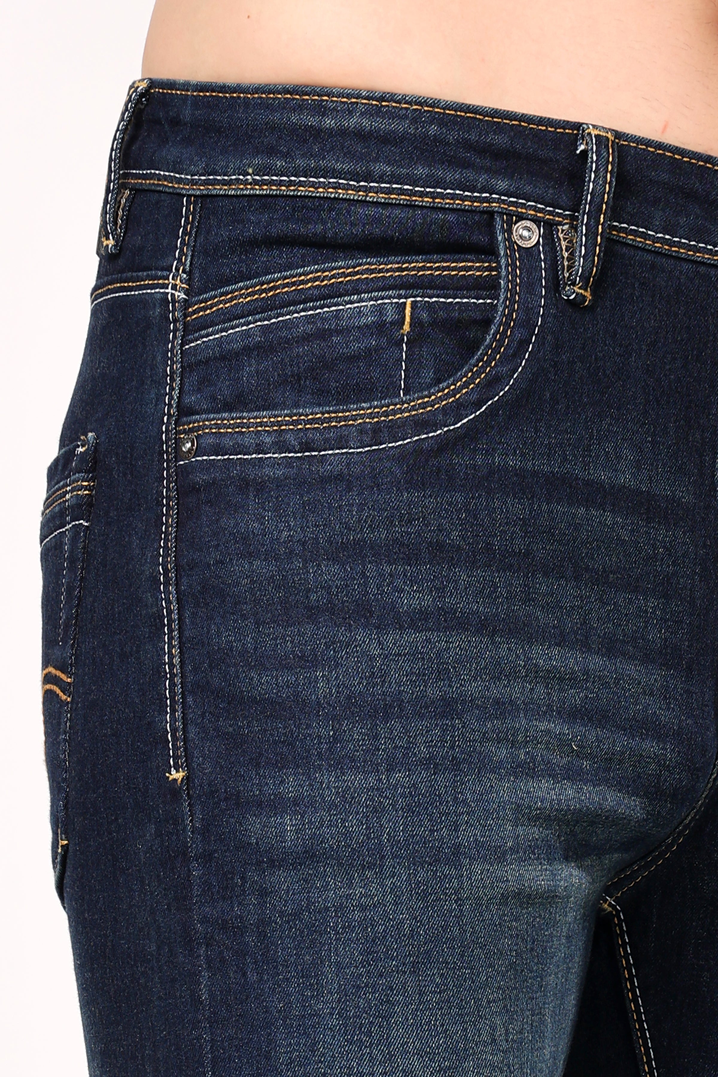 Stylox Bootcut Fit Men's Casual Denim Jeans -Dark Blue, Light Blue, Greenish Blue | - Stylox
