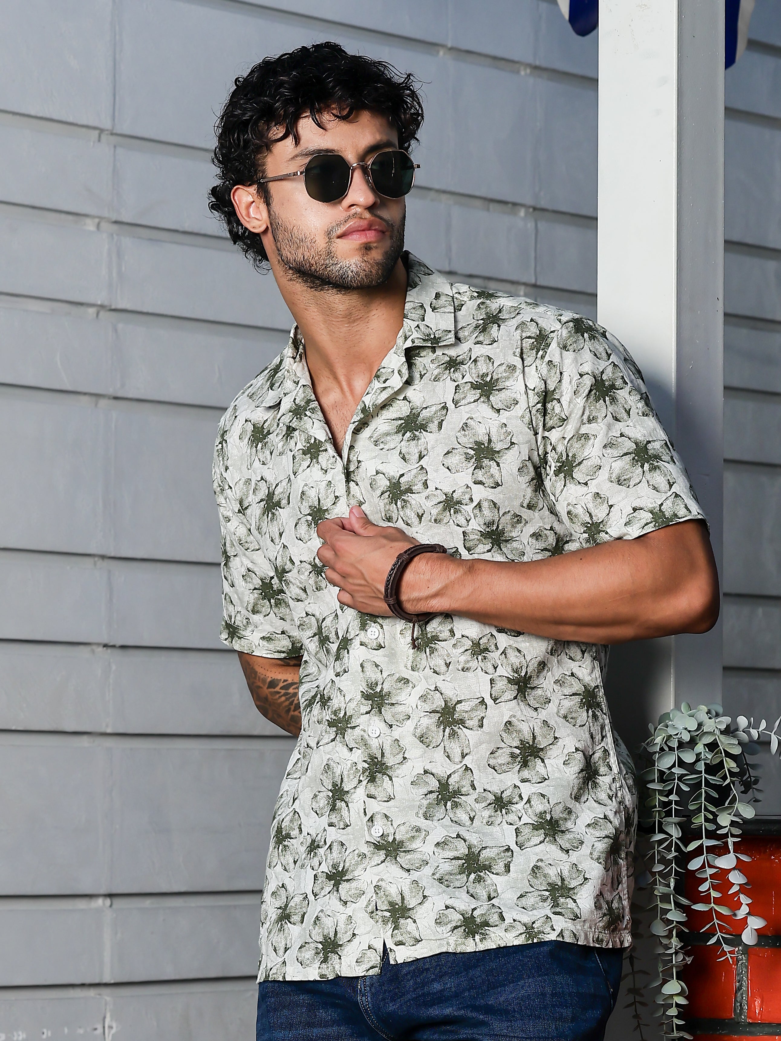 Stylox Half Sleeve Printed Casual Shirt - Stylox