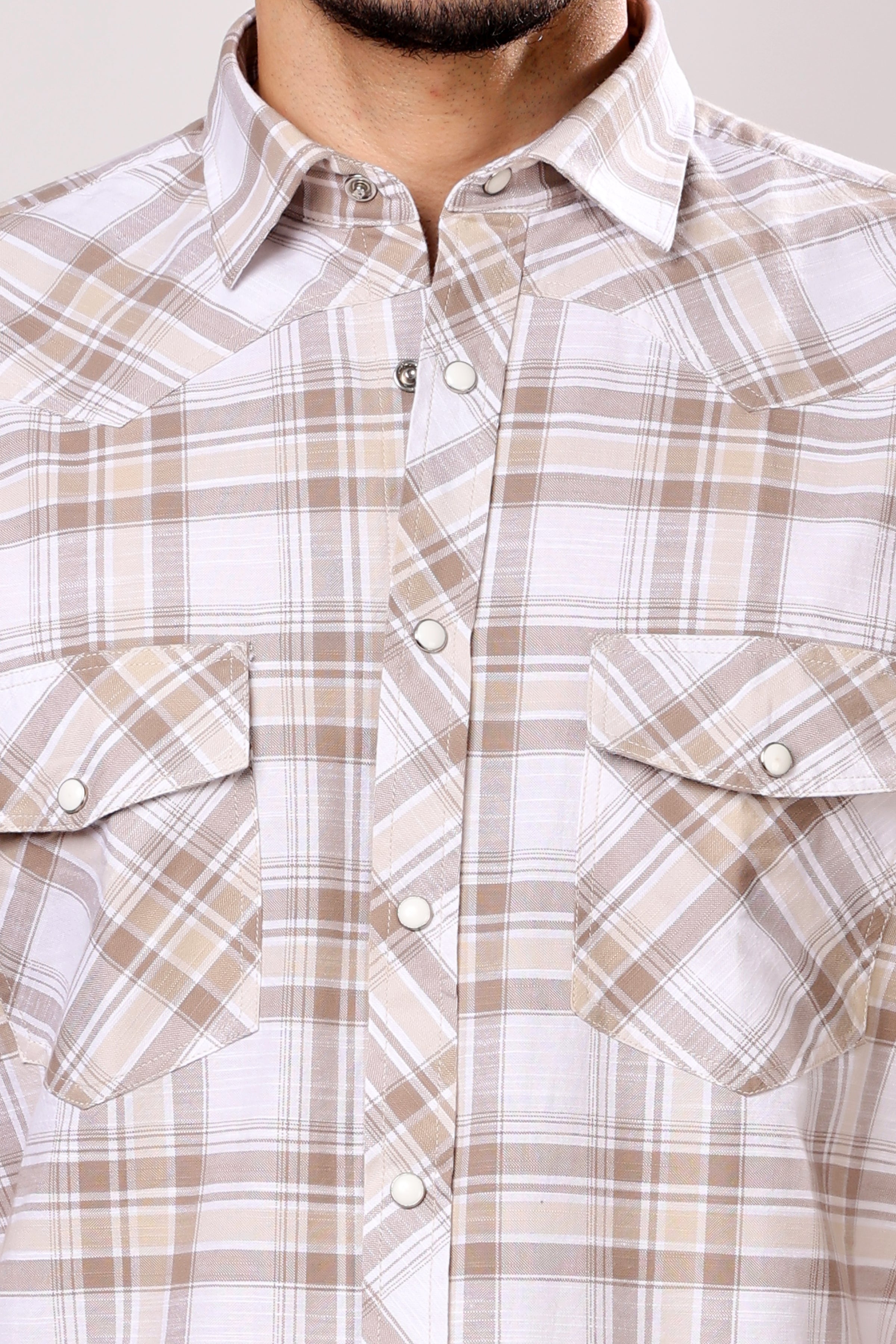 Stylox Men's Full Sleeve Casual Check Shirt