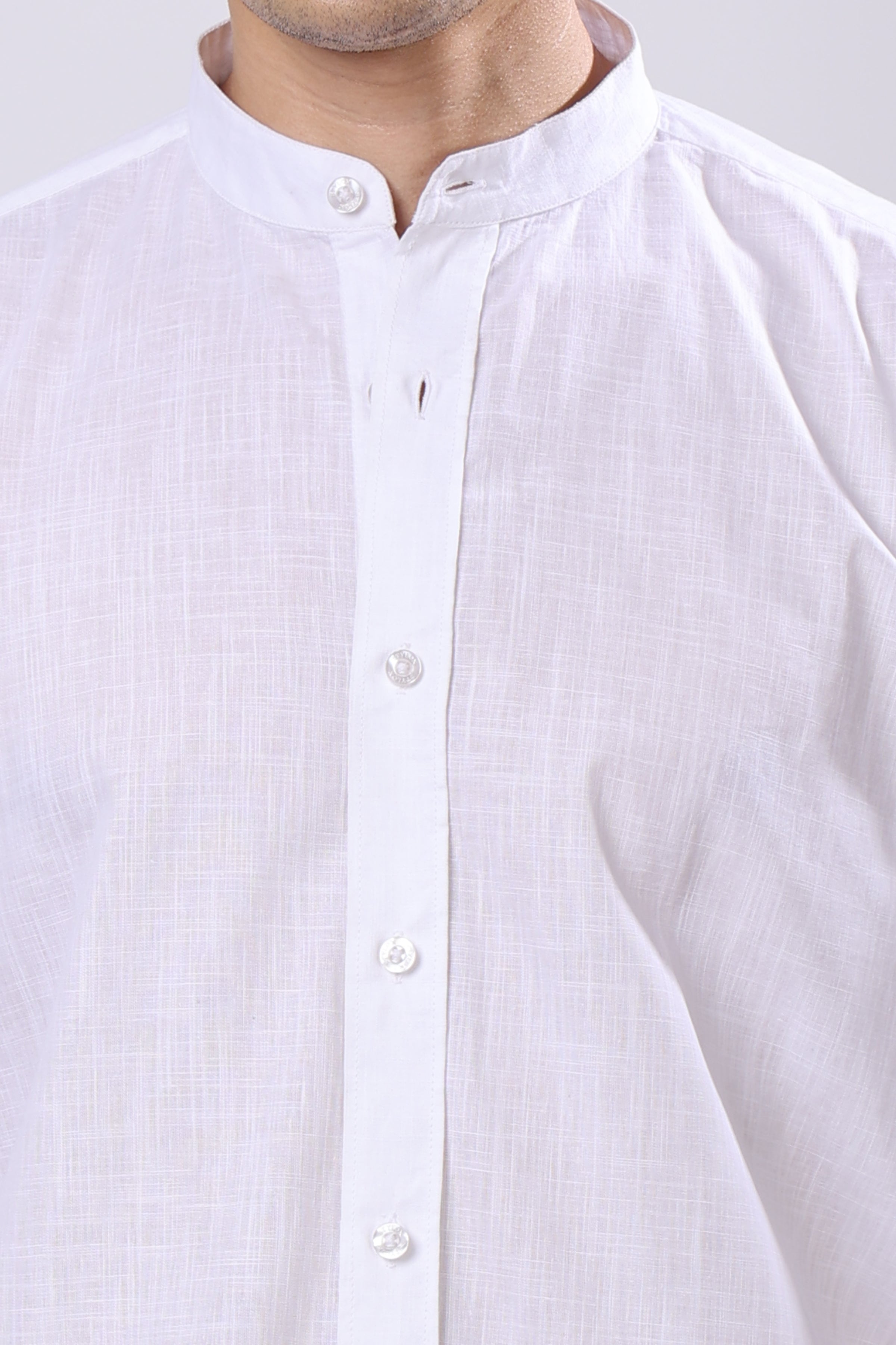 Stylox Regular Fit Full Sleeve Solid Casual White Shirt For Men