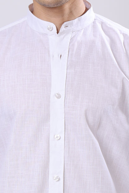 Stylox Solid White Shirt For Men