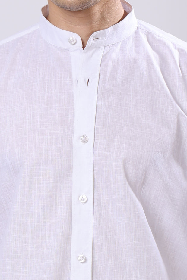 Stylox Solid White Shirt For Men