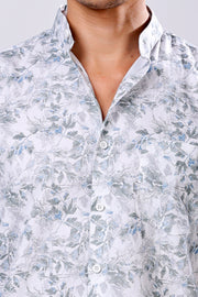 STYLOX FULL SLEEVE LEAF PRINT CASUAL SHIRT