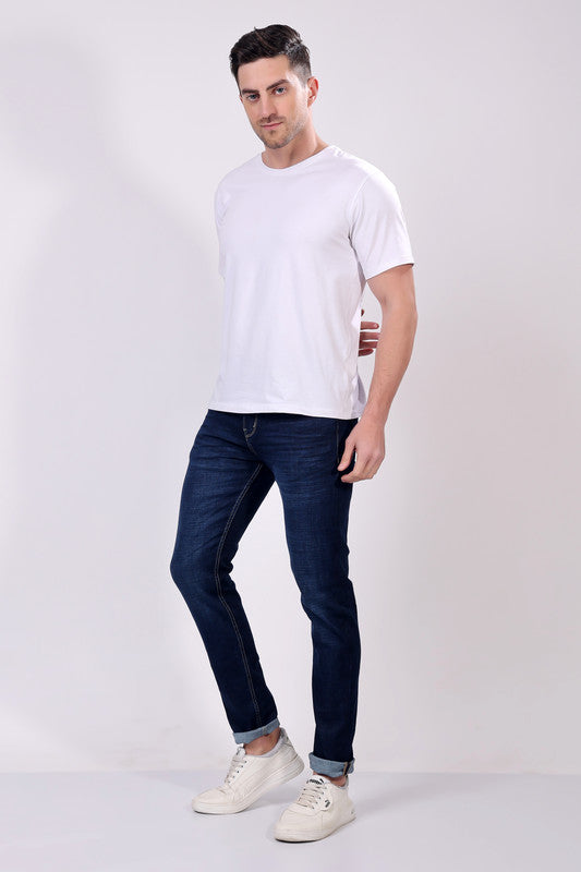 Stylox Slim Fit Denim Jeans for Men - Blue | - Stylox