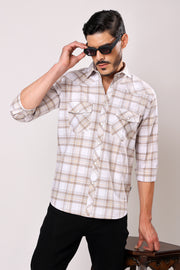 Stylox Men's Full Sleeve Casual Check Shirt