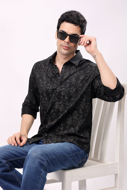 Stylox Mens Full Sleeve Print Shirt