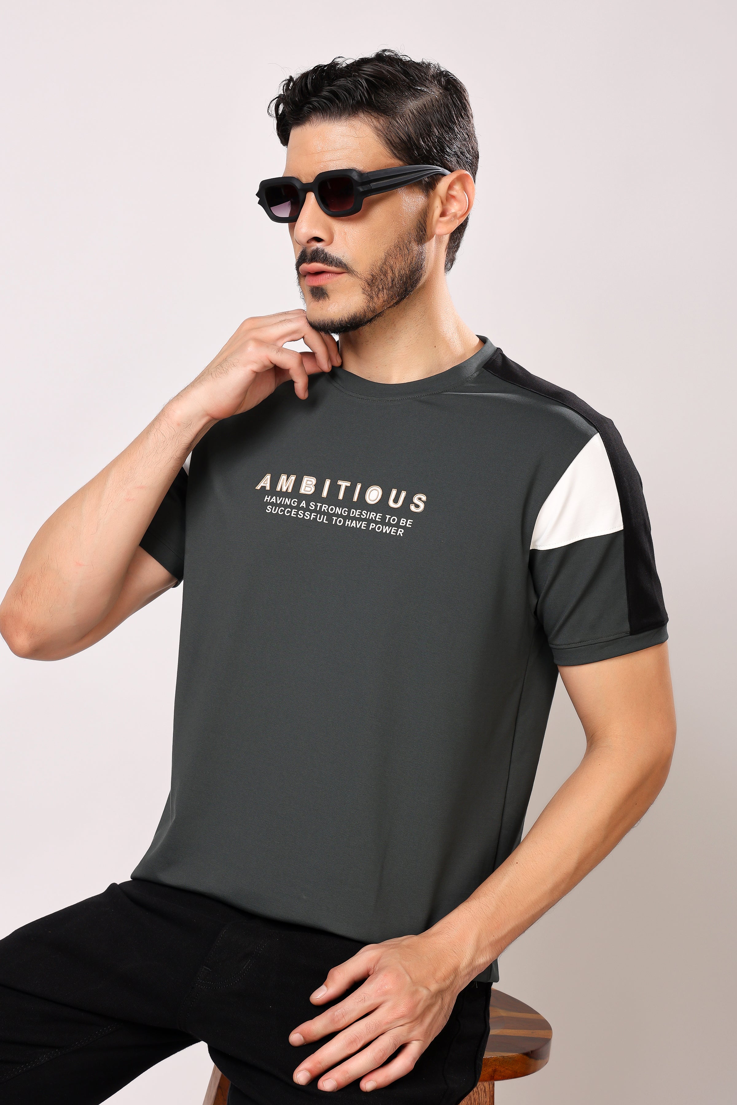 Stylox Men's Round Neck Casual Printed T-Shirt - Stylox