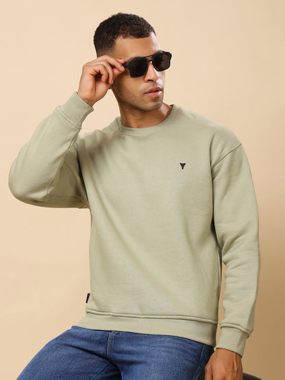 Stylox Men’s Round Neck Full Sleeve Solid Sweatshirt – Minimal Style, Maximum Comfort