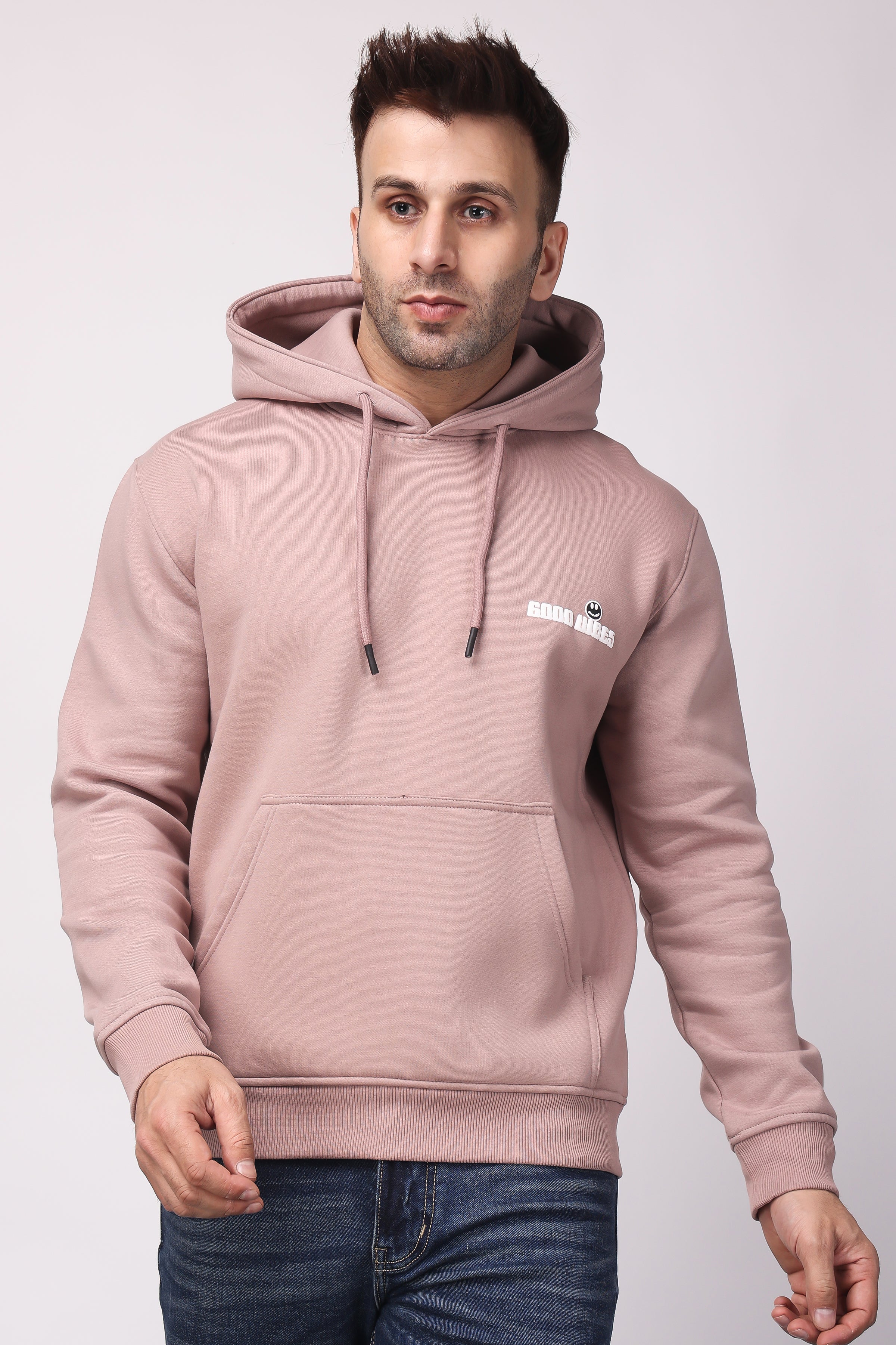 STYLOX GOOD VIBES PRINTED HOODIE