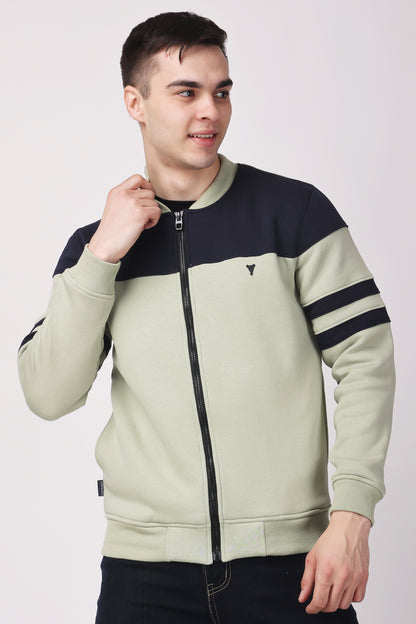 STYLOX CREW NECK SOLID JACKET FOR MEN
