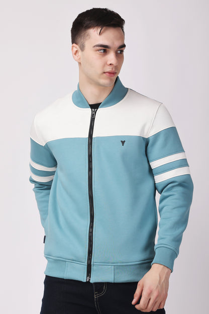 STYLOX CREW NECK SOLID JACKET FOR MEN