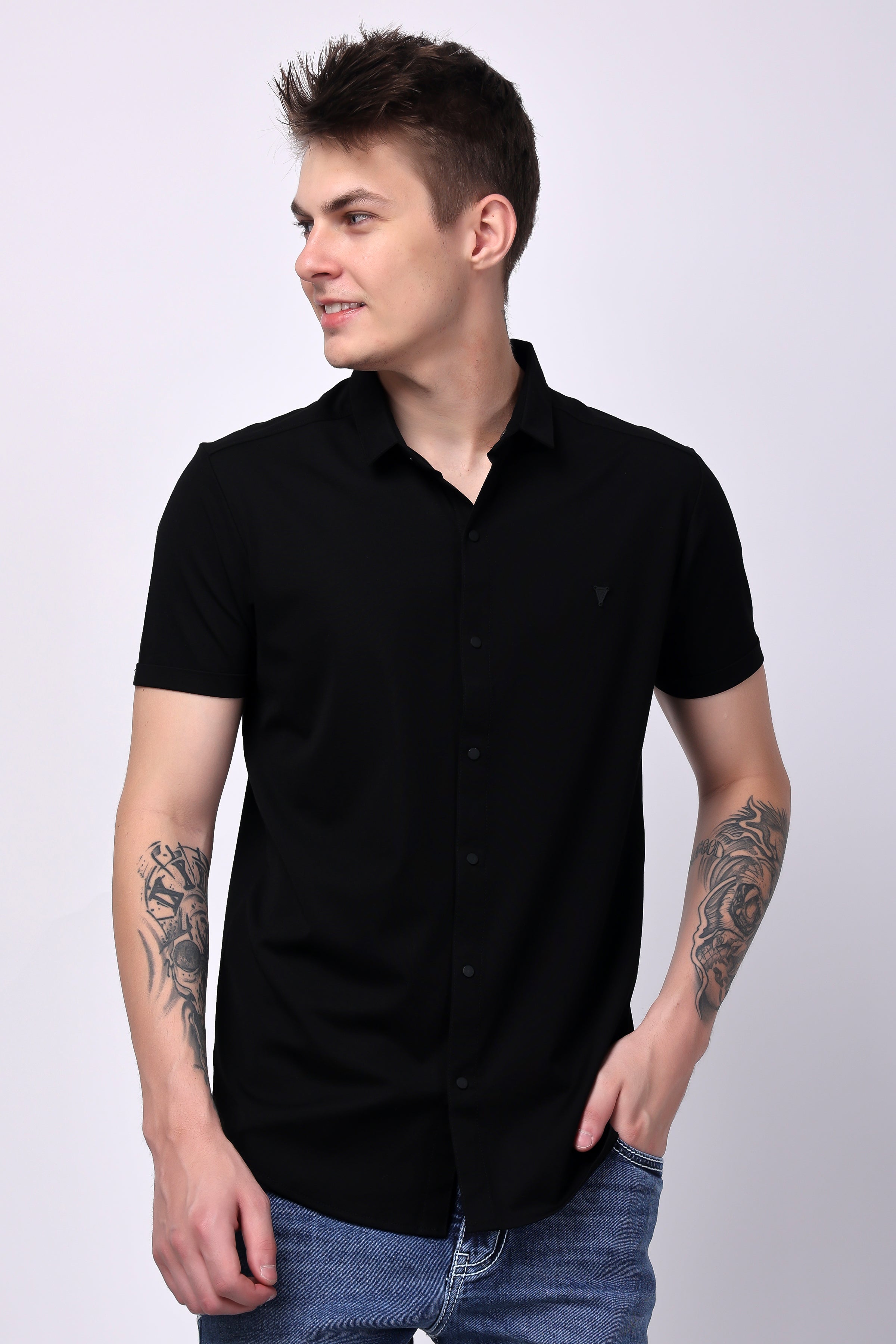 STYLOX OPEN SHIRT | Half Sleeves - Stylox