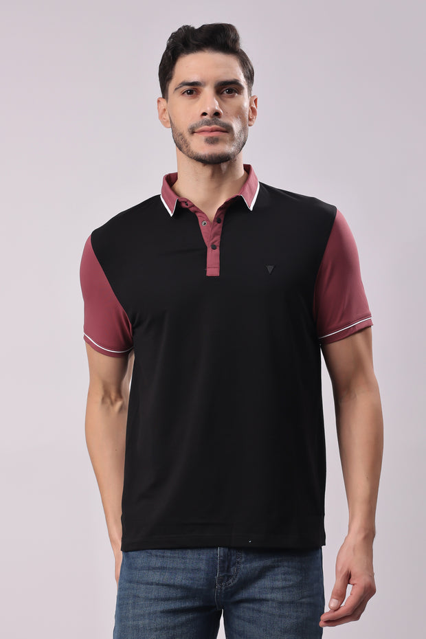 STYLOX SOLID POLO T-SHIRT FOR MEN