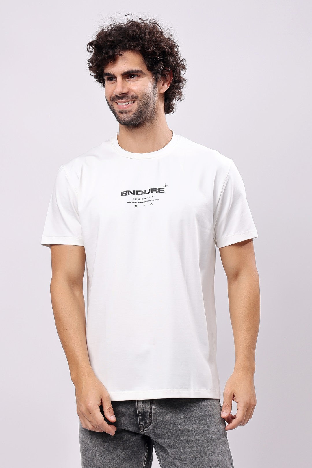 STYLOX MEN CREW NECK PRINTED T-SHIRT - Stylox