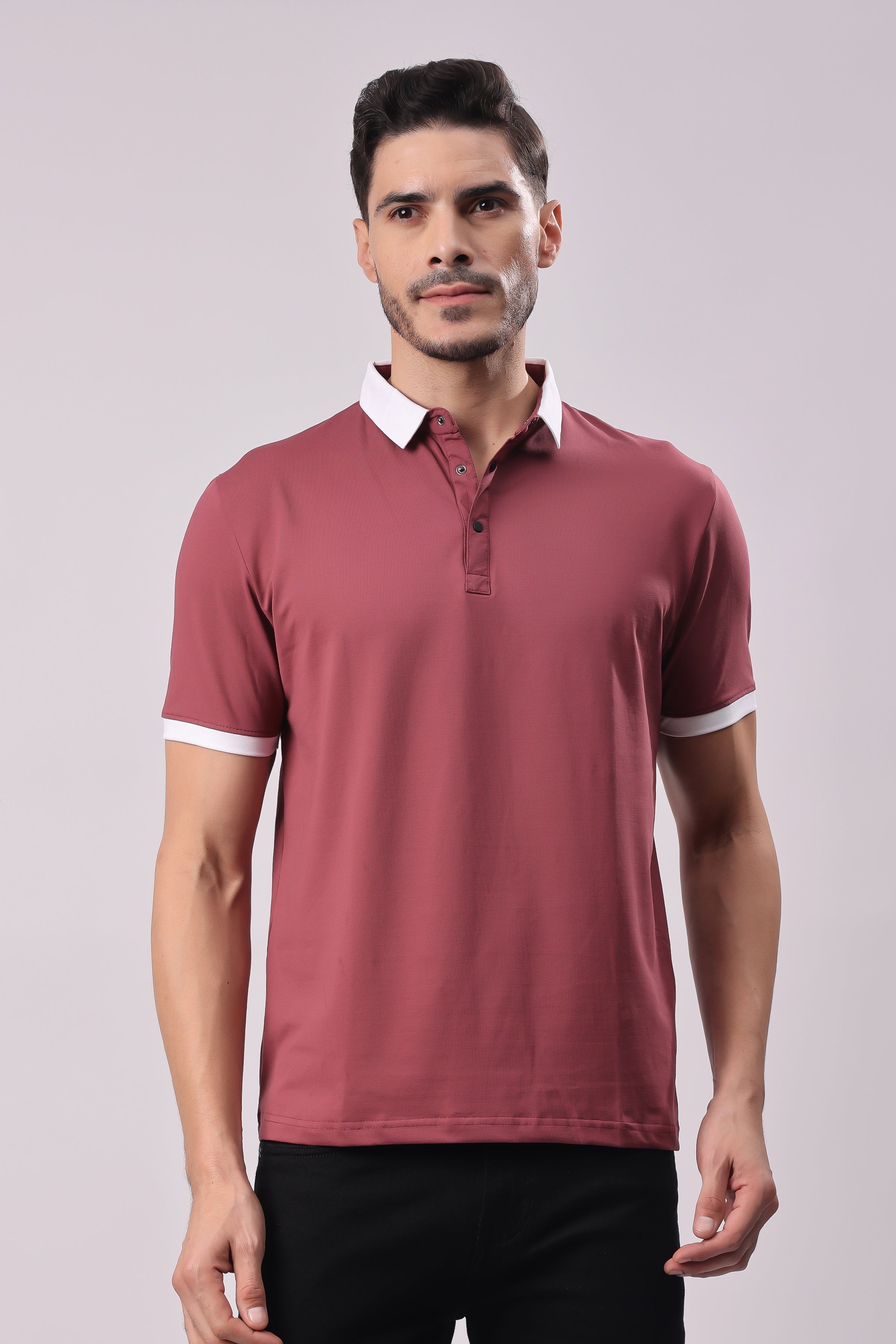 STYLOX SOLID POLO T-SHIRT - Stylox