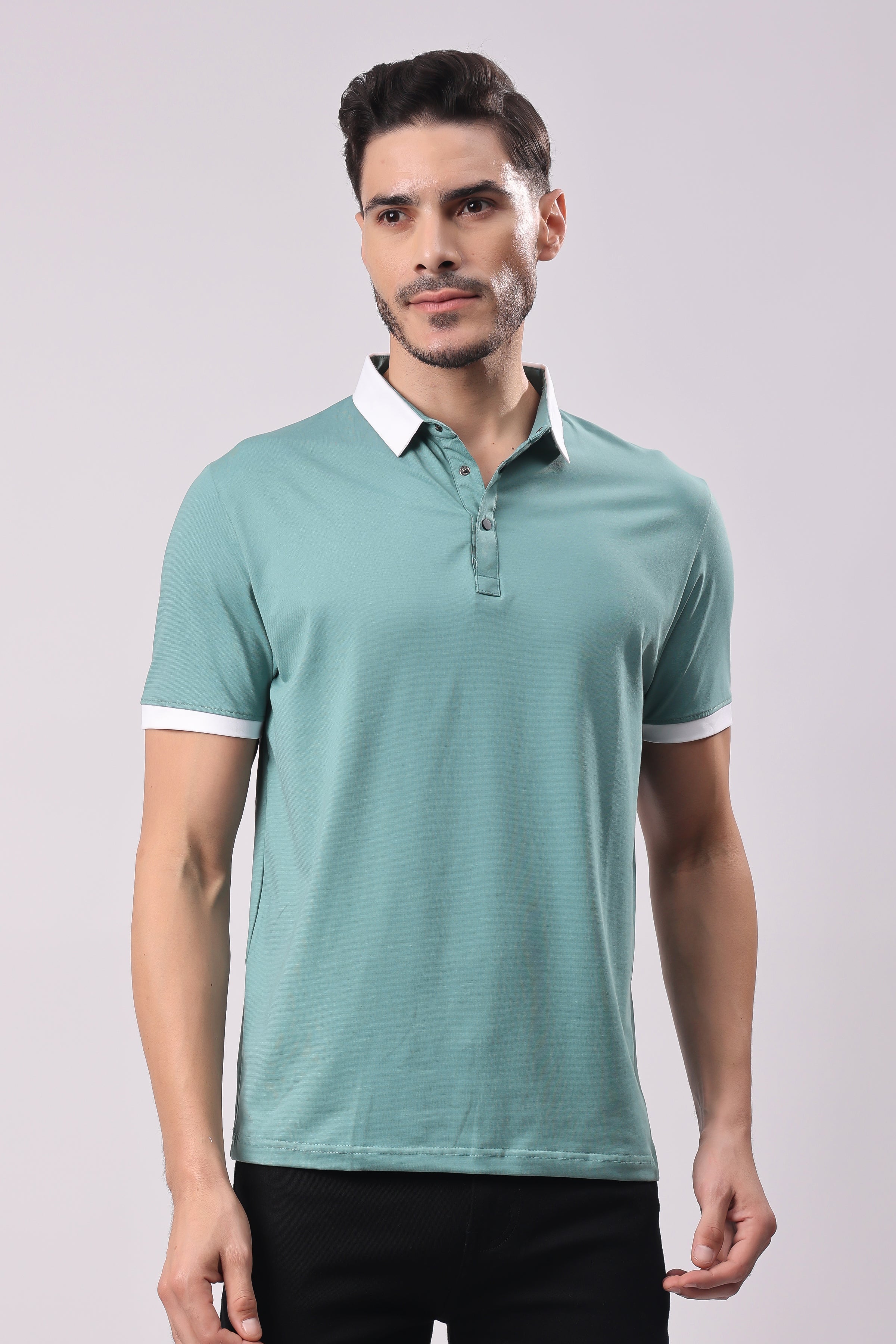 STYLOX SOLID POLO T-SHIRT - Stylox