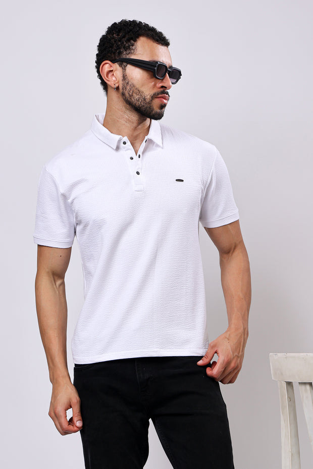 Stylox Solid Polo T-Shirt For Men