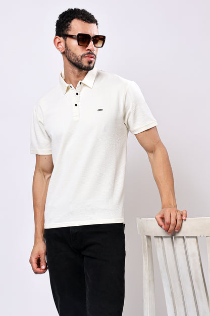 Stylox Solid Polo T-Shirt For Men