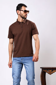 Stylox Solid Polo T-Shirt For Men