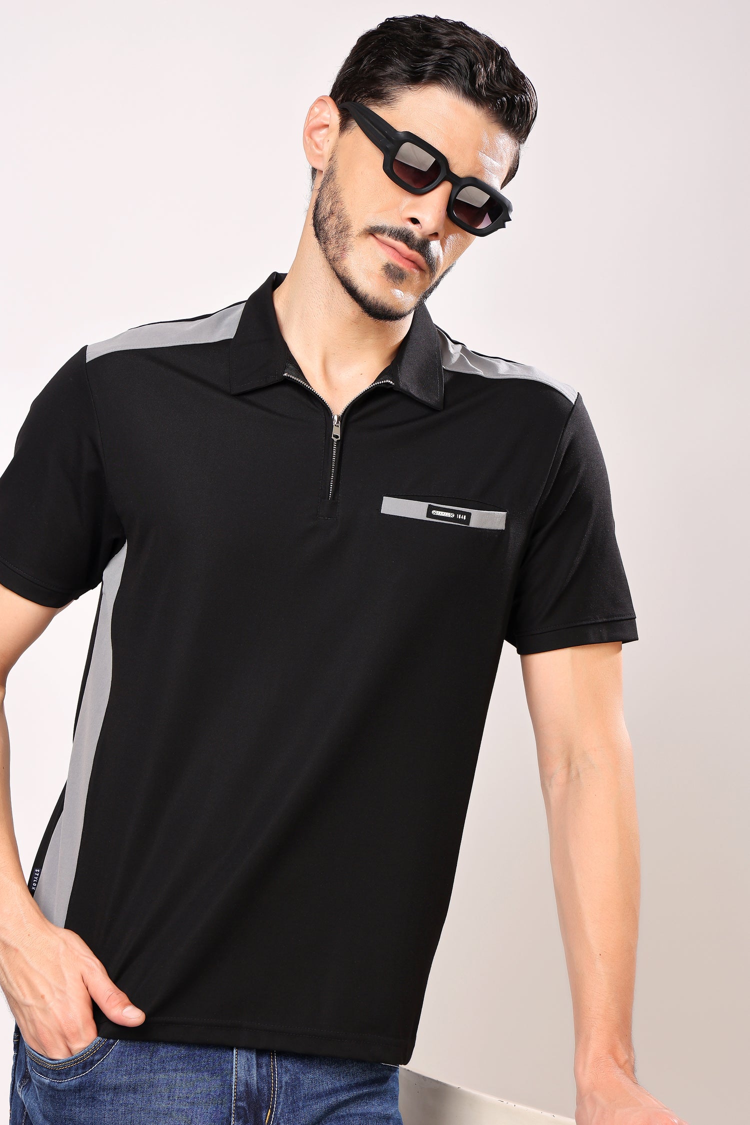 Stylox Polo Neck Casual T-Shirt For Men