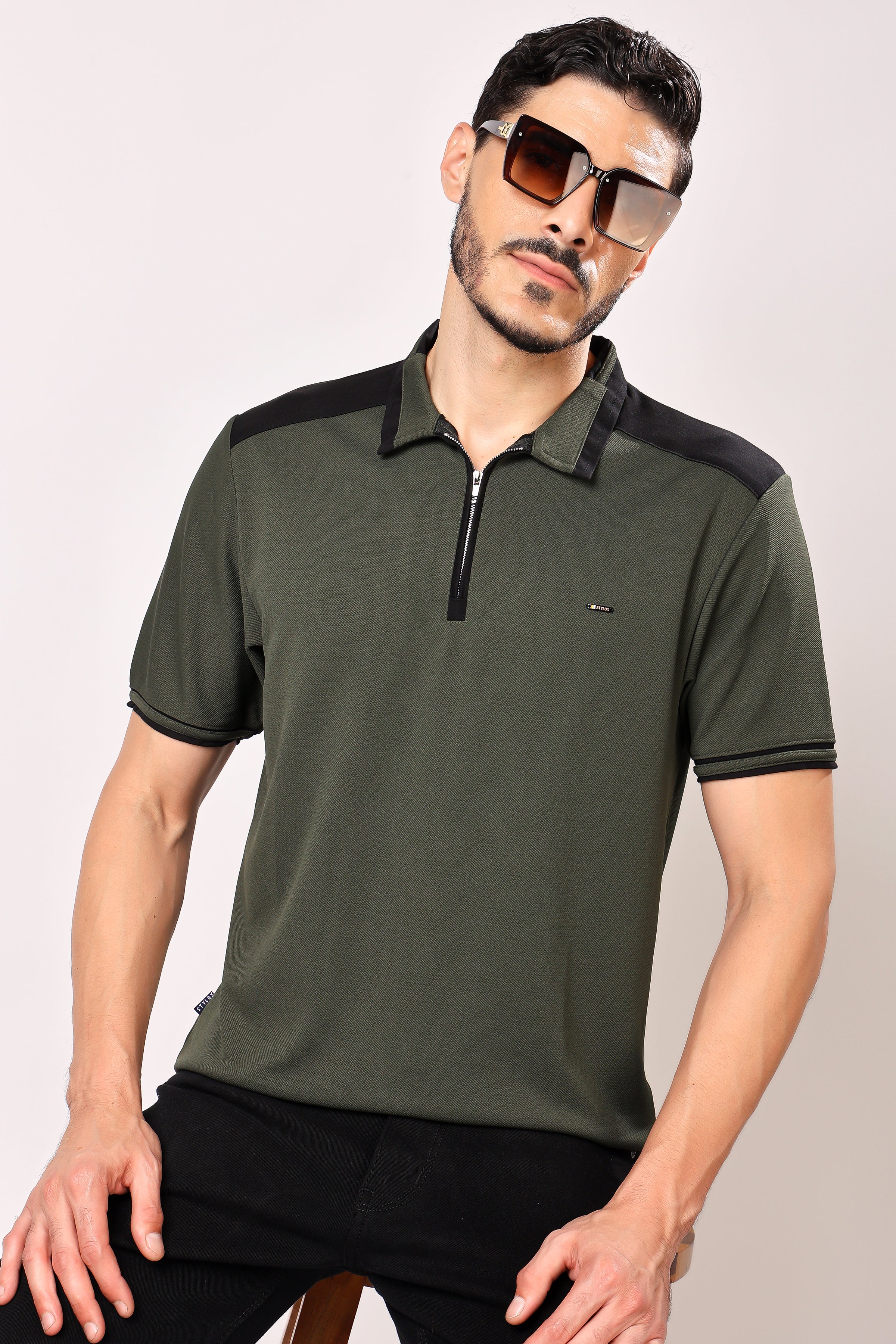 Stylox Men's Polo Neck T-Shirt - Stylox
