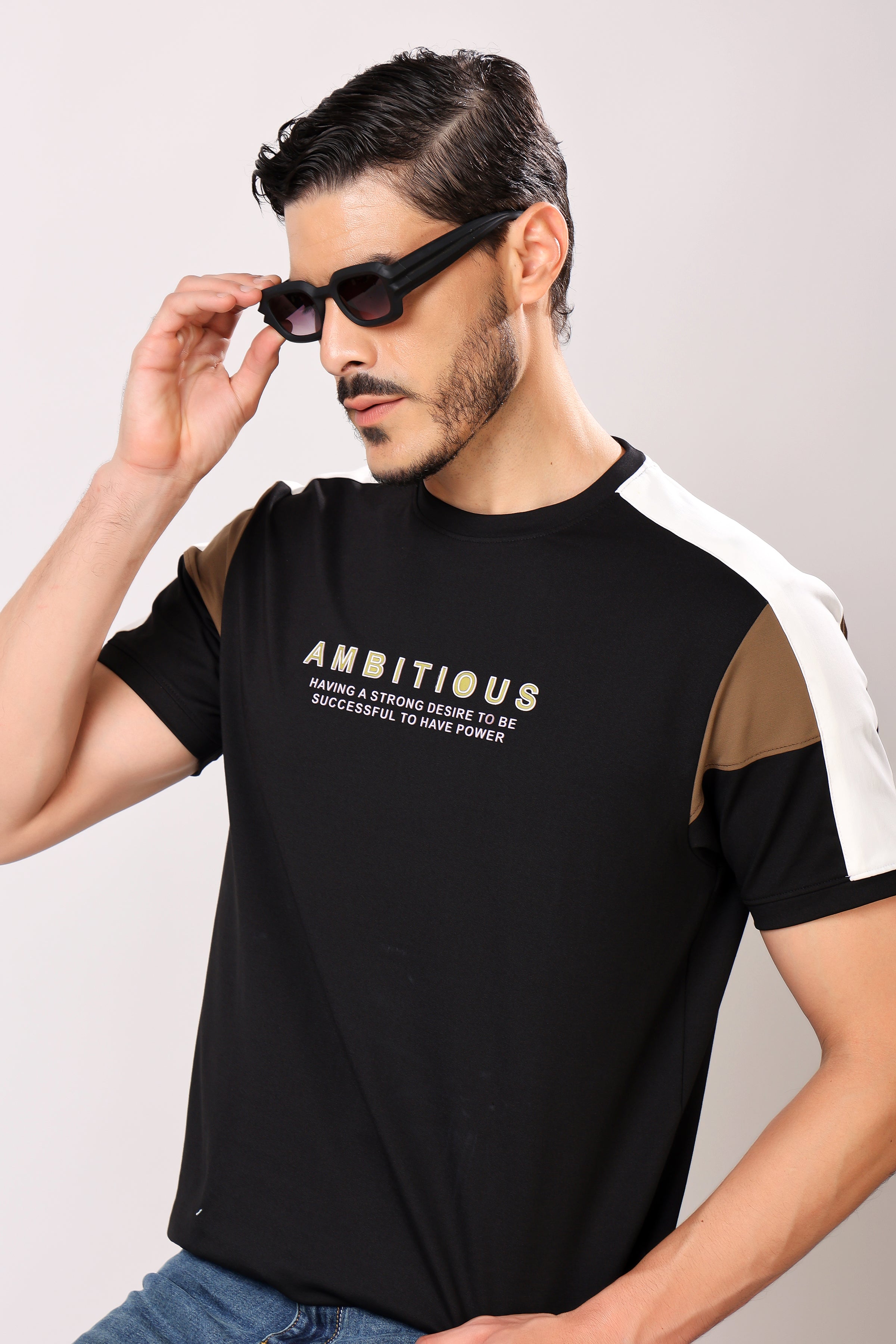 Stylox Men's Round Neck Casual Printed T-Shirt - Stylox
