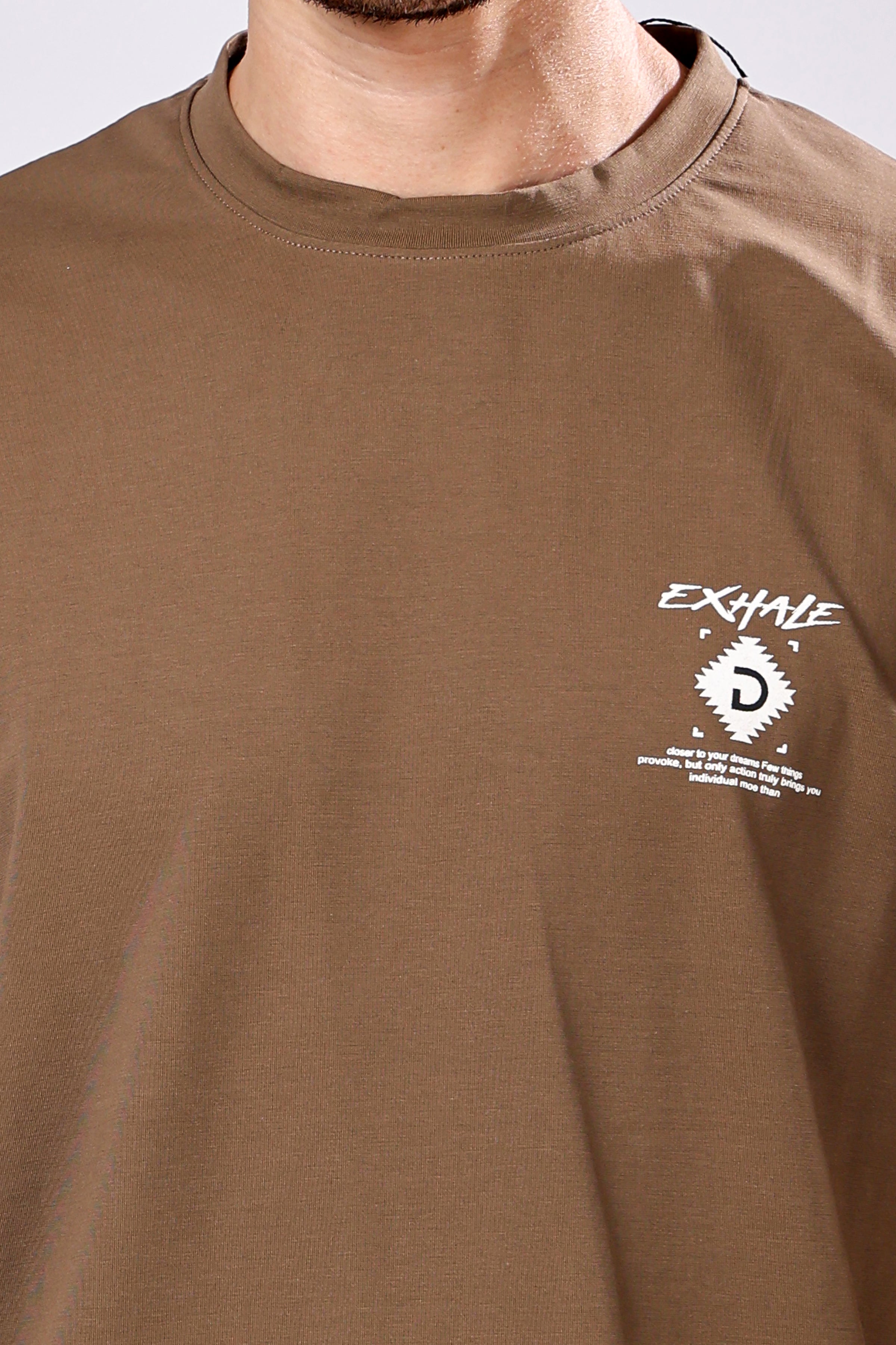 Stylox Men’s Oversized Round Neck Half Sleeve Back Printed T-Shirt | Premium Cotton Loose Fit Graphic Tee for Streetwear