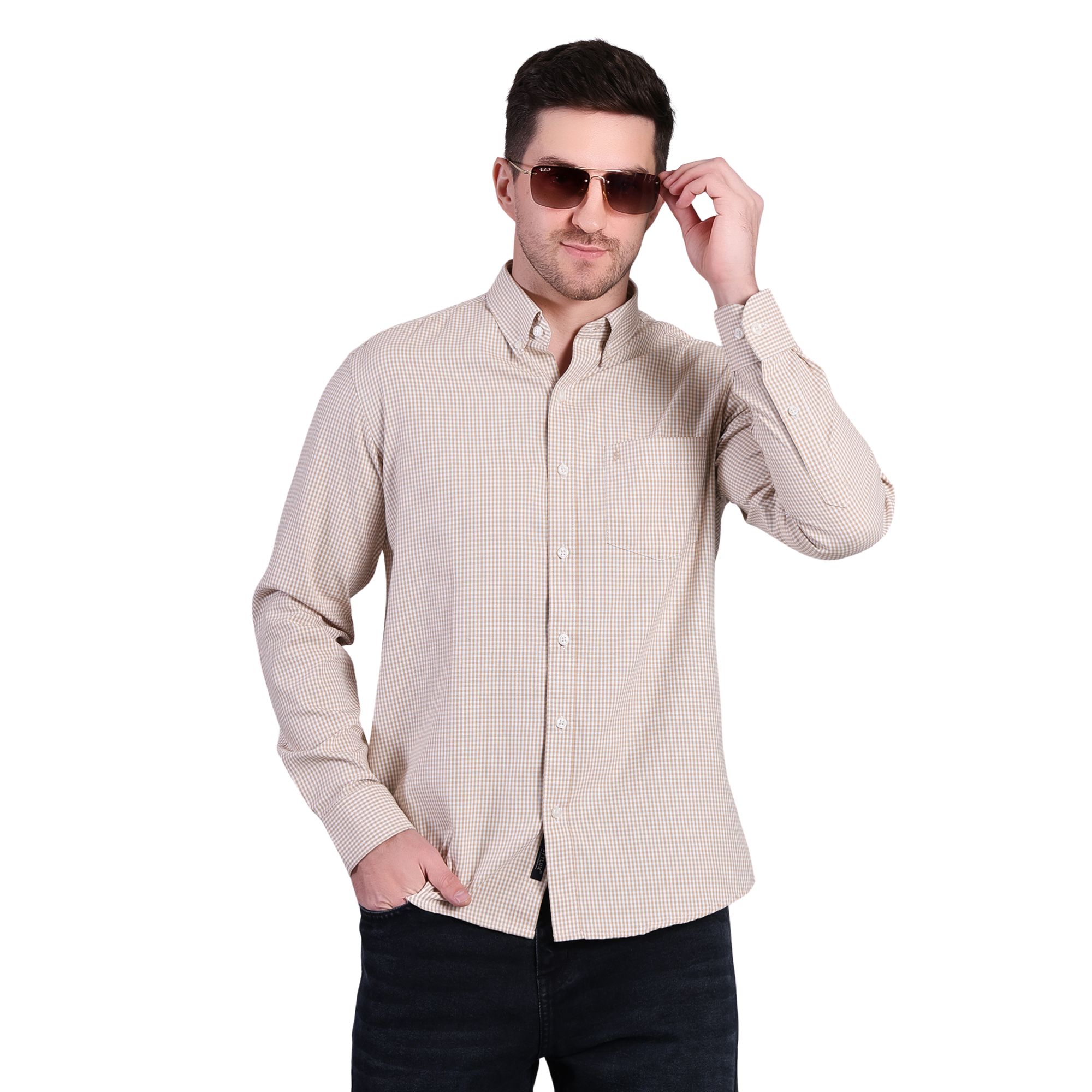 Men's Regular Fit Cotton Shirt | Office & Casual Wear | Premium Comfort - Stylox