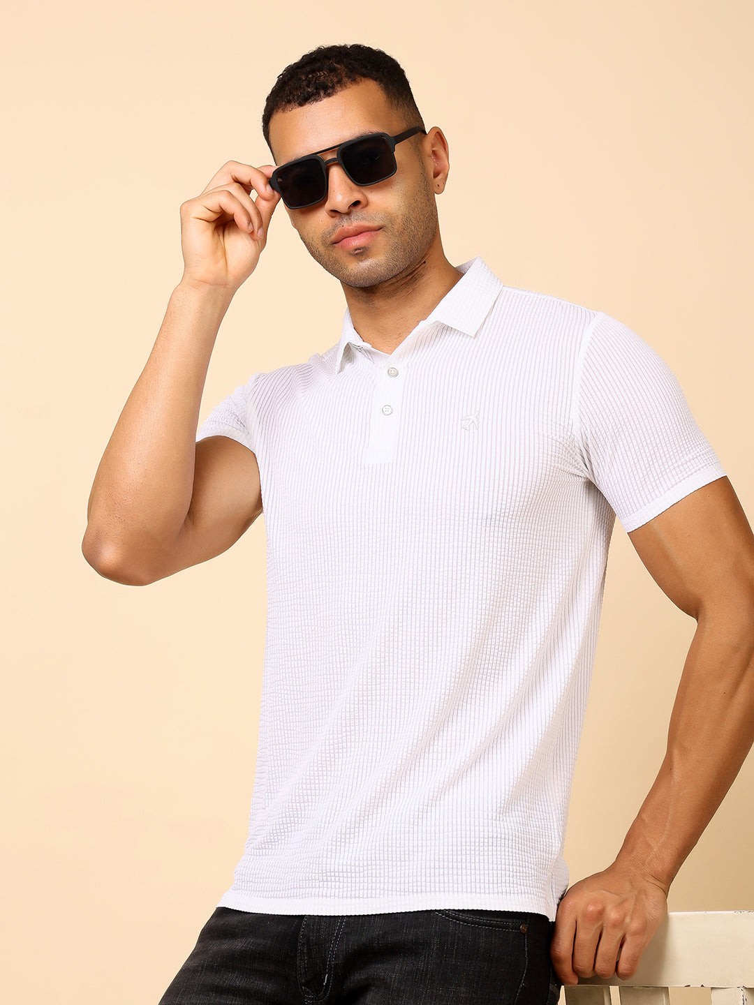 Stylox Premium Stretchable Solid Slim Fit Polo T-Shirt – Comfort Meets Style - Stylox
