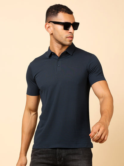 Stylox Premium Stretchable Nylon-Spandex Solid Polo T-Shirt – Sleek Comfort &amp; Performance