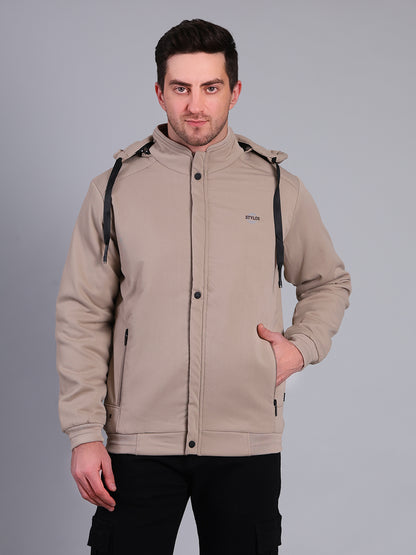 Stylox Men’s Winter Jacket with Hood | Warm Padded Jacket | Stylish Casual Outerwear