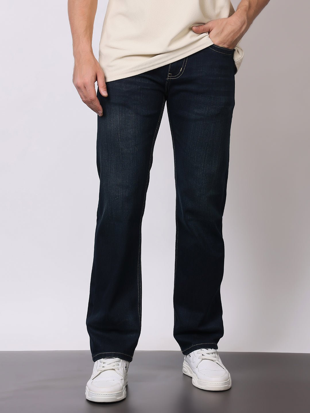 Stylox Premium Comfort Fit Jeans for Men | Soft Cotton Denim | Relaxed Everyday Casual Wear - Stylox