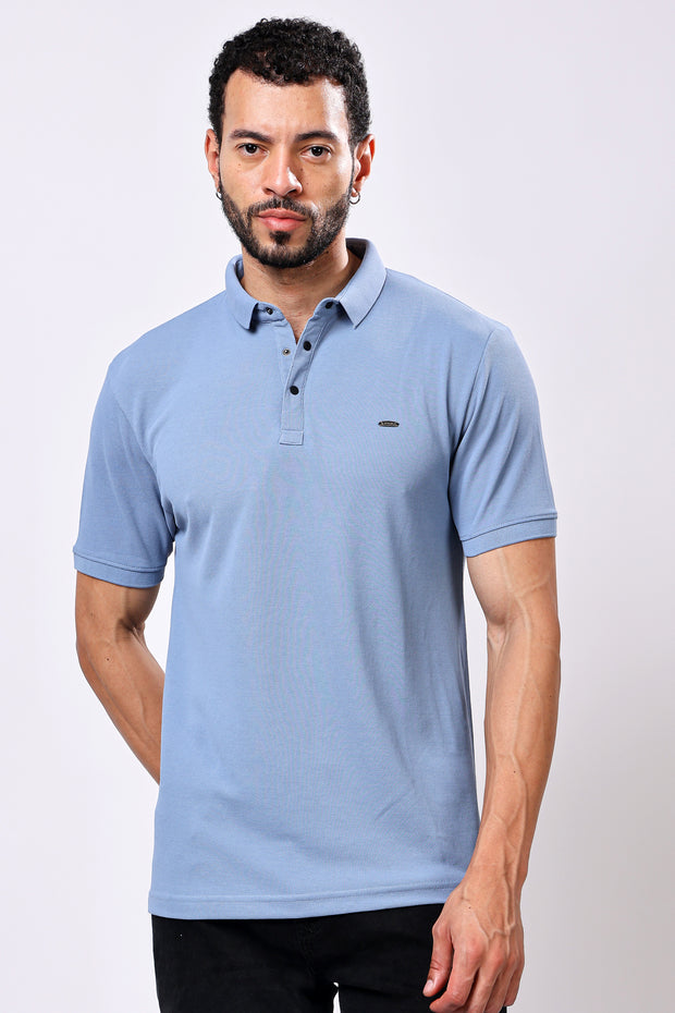 Stylox Solid Polo T-Shirt For Men