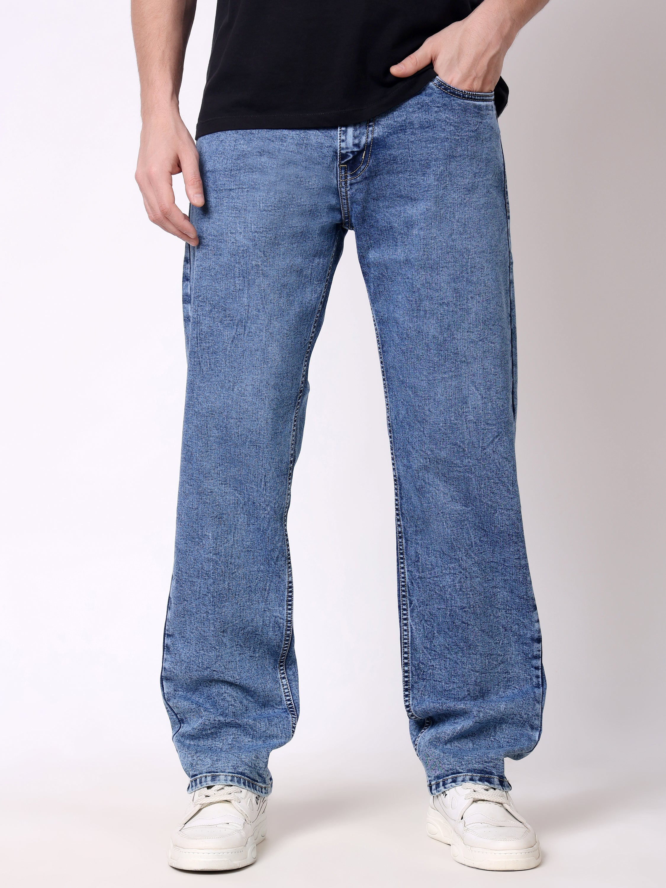 Stylox Men’s Comfort Fit Stretchable Denim Jeans - Stylox
