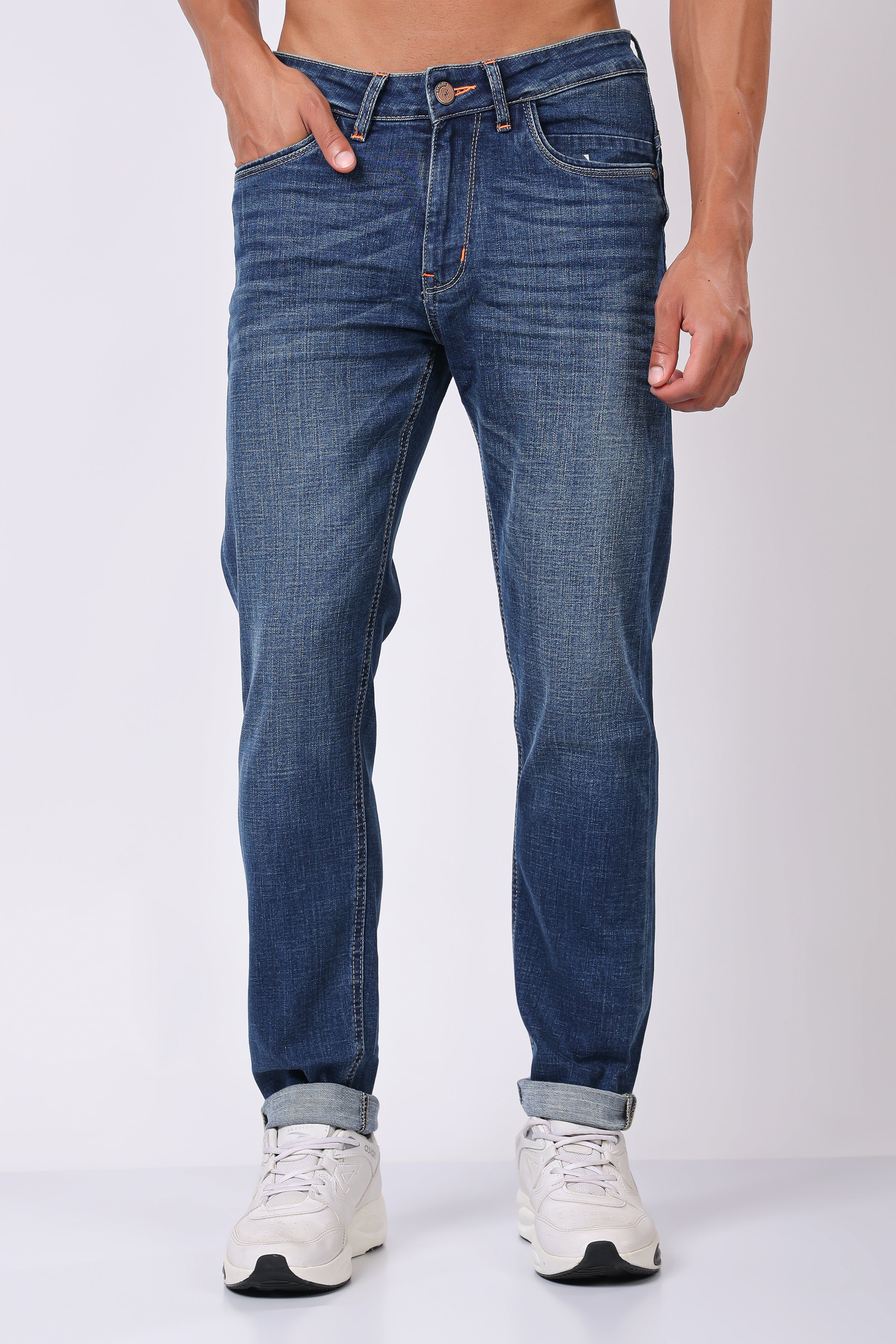 Stylox Redefine Slim Fit Men's Denim Jeans -  Dark Blue, Light Blue, Mid Dark Blue |