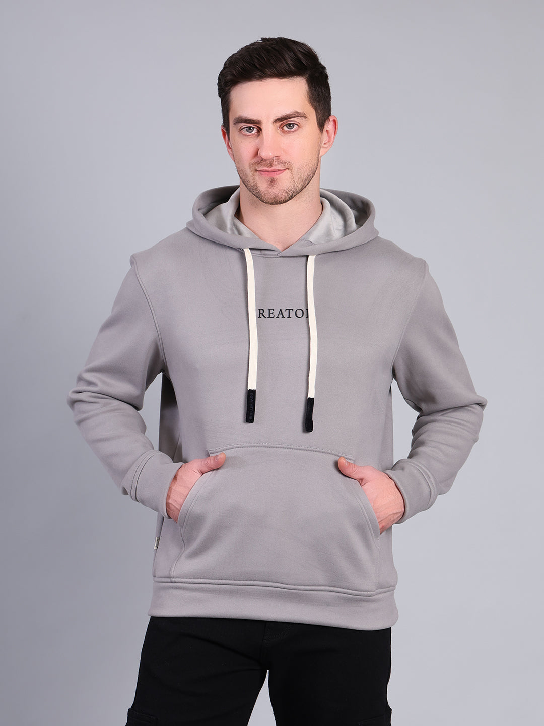 Stylox Men’s Winter Printed Hoodie | Pullover Sweatshirt with Kangaroo Pocket & Hood | Warm Casual Wear
