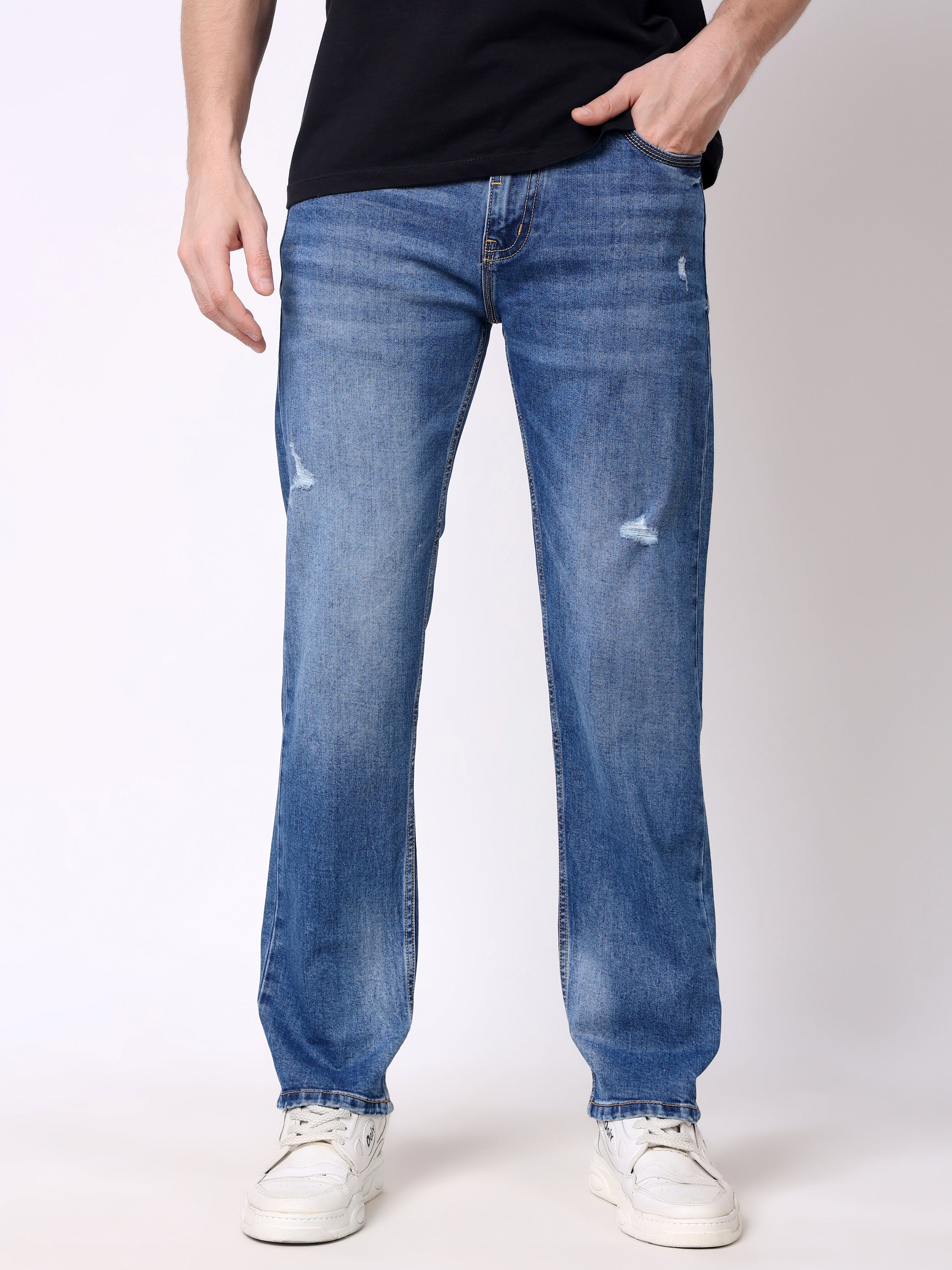 Stylox Men’s Stretchable Comfort Fit Denim Jeans - Stylox