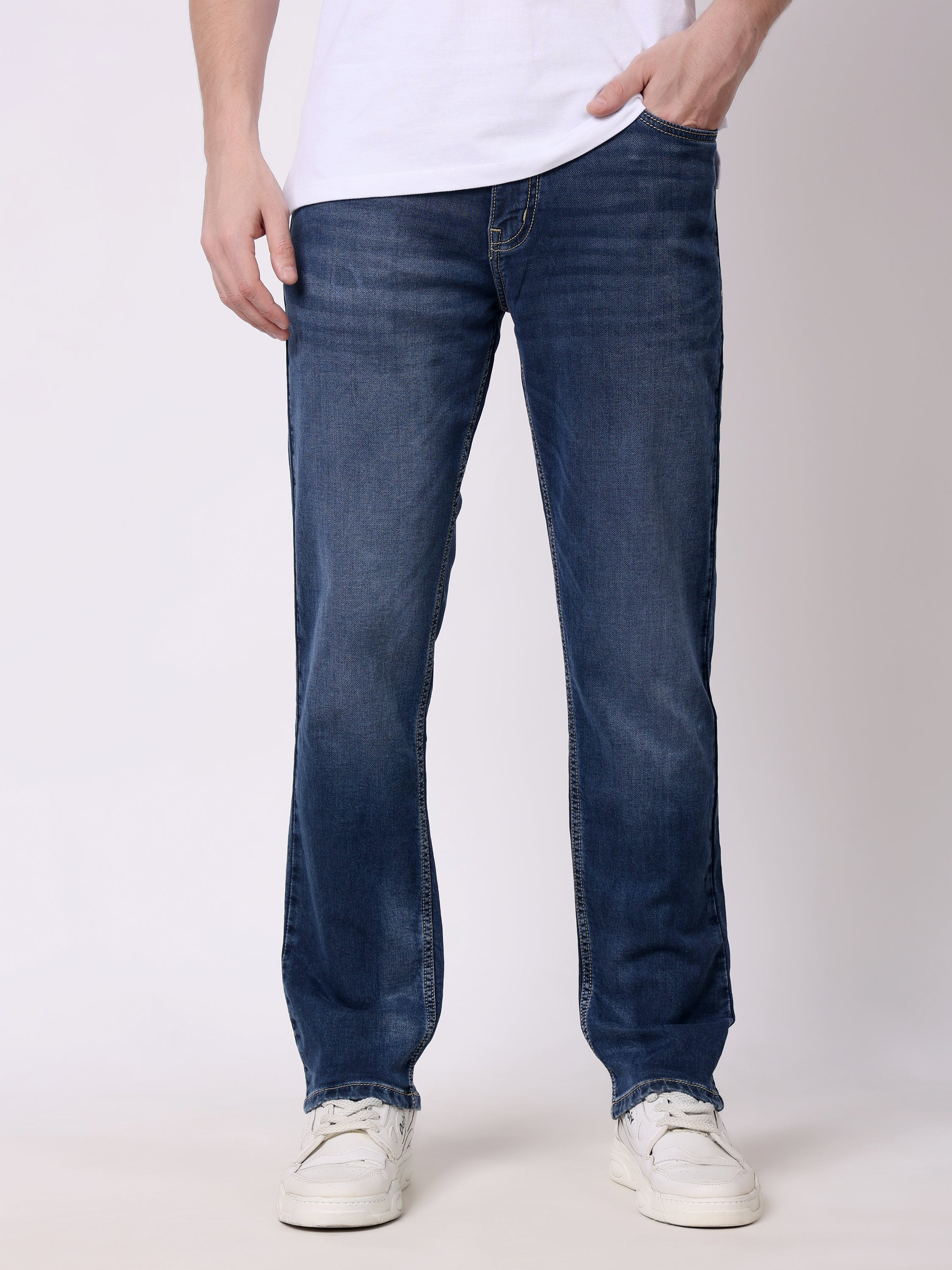 Stylox Men’s Stretchable Slim Fit Casual Denim Jeans - Stylox