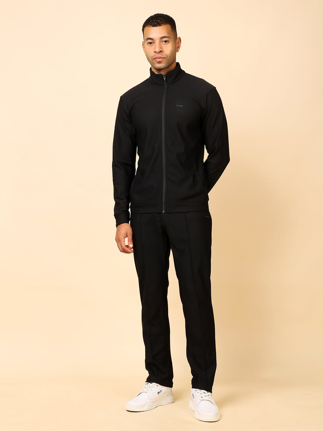 Stylox Men’s Solid Tracksuit – Stylish Full Set for Sports, Gym & Casual Wear - Stylox