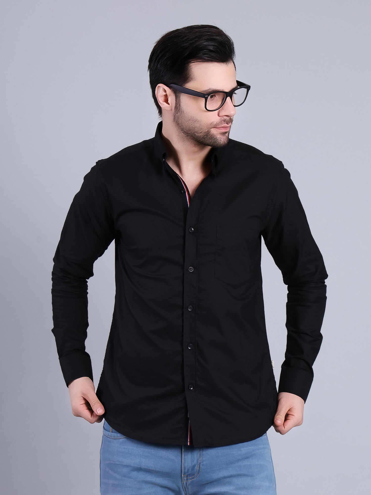Stylox Men’s Regular Fit Full Sleeve Solid Casual Shirt for Everyday & Office Wear