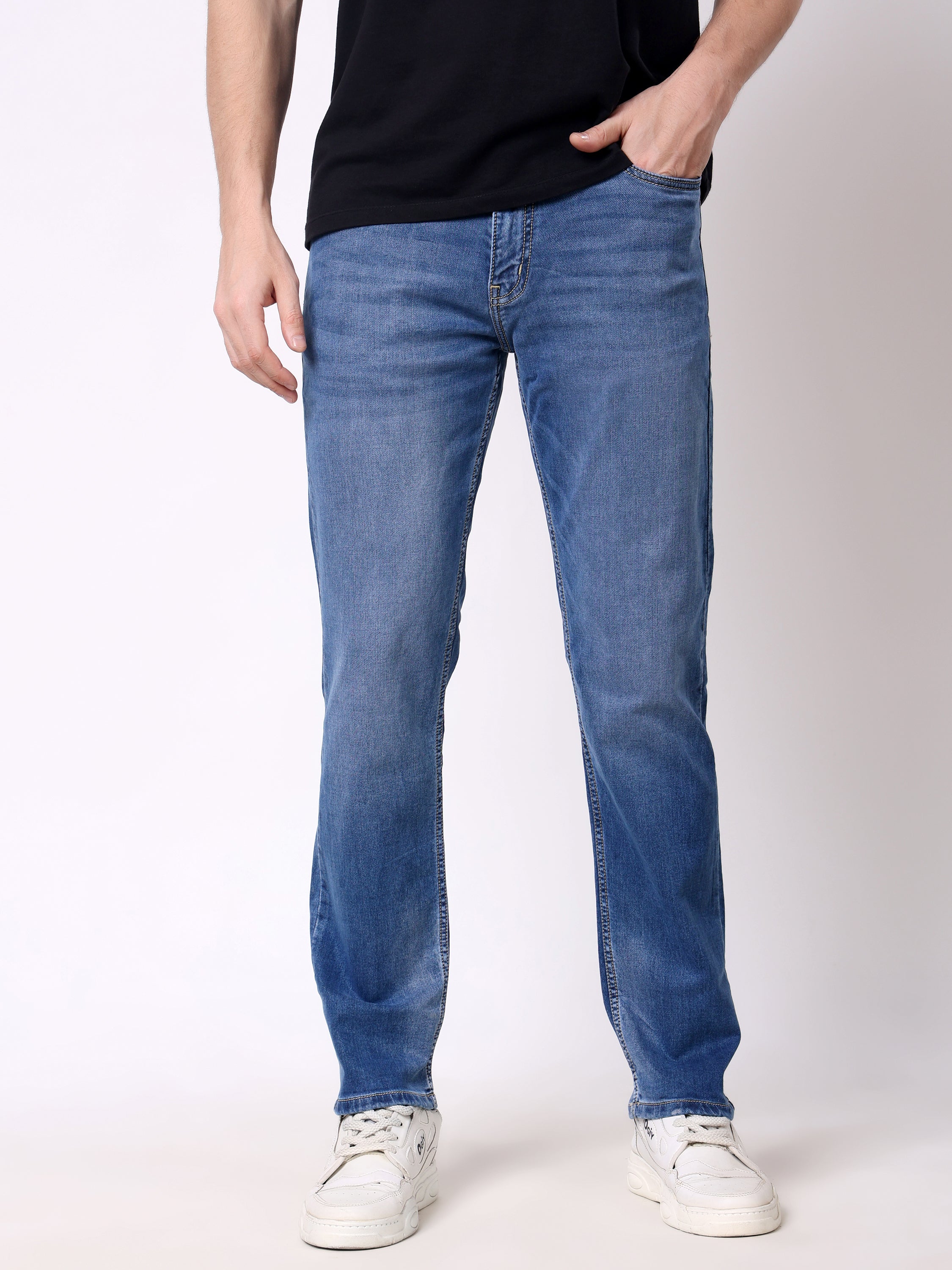 Stylox Men’s Stretchable Slim Fit Casual Denim Jeans - Stylox