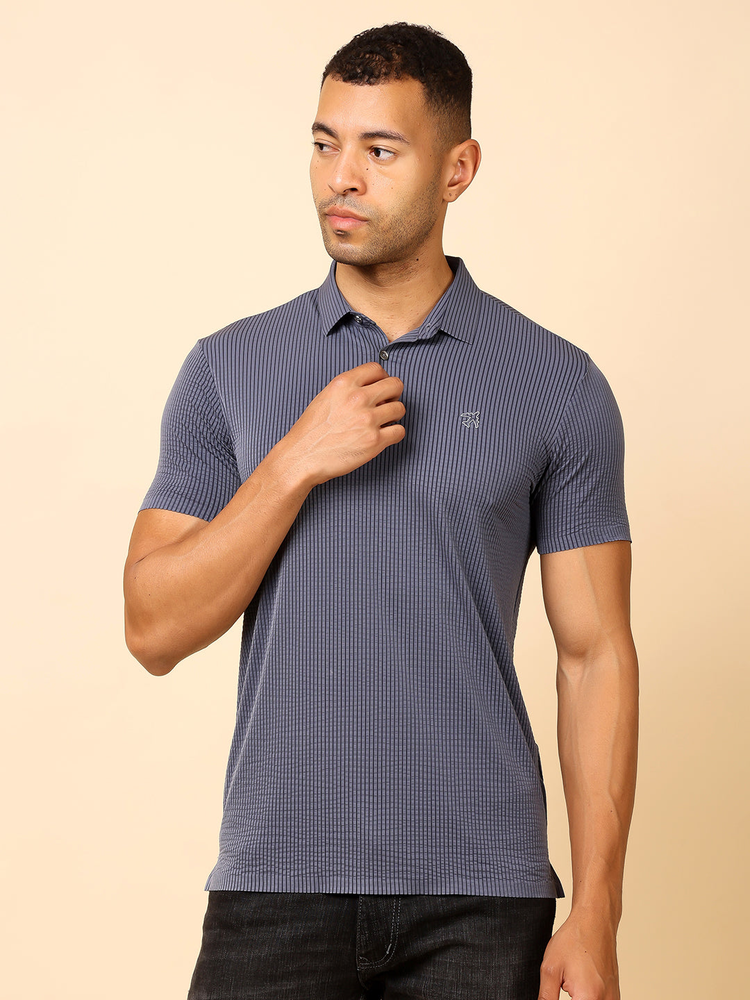 Stylox Premium Stretchable Solid Slim Fit Polo T-Shirt – Comfort Meets Style