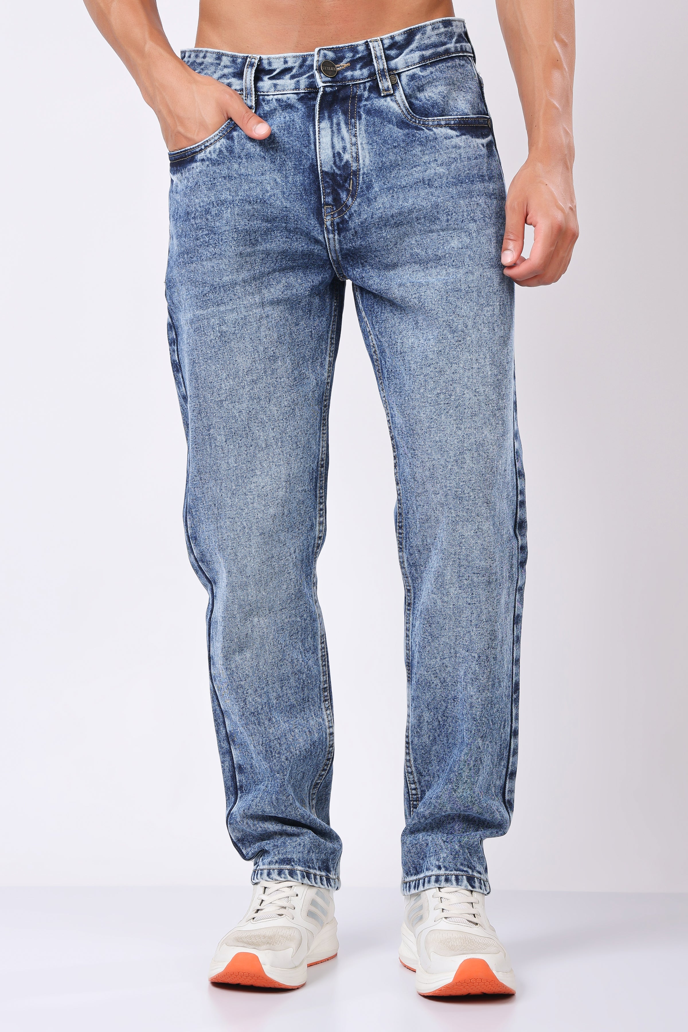 Stylox Relaxed Fit Jeans for Men | Dark Blue, Light Blue, Greenish Blue |