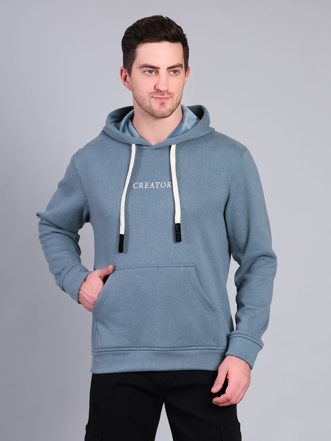 Stylox Men’s Winter Printed Hoodie | Pullover Sweatshirt with Kangaroo Pocket & Hood | Warm Casual Wear
